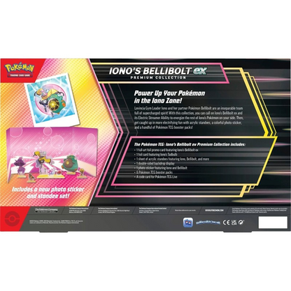 Pokémon Scarlet & Violet Iono’s Bellibolt ex Premium Collection Back