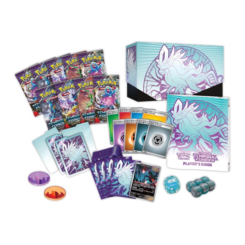 Pokémon Scarlet & Violet Temporal Forces Elite Trainer Box Walking Wake Content