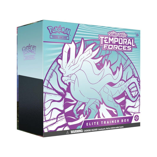 Pokémon Scarlet & Violet Temporal Forces Elite Trainer Box Walking Wake Front