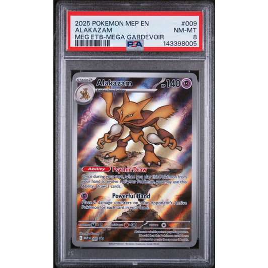 Pokémon - PSA 8 NM-MT - Alakazam Black Star Promo (MEP 009) (EN)