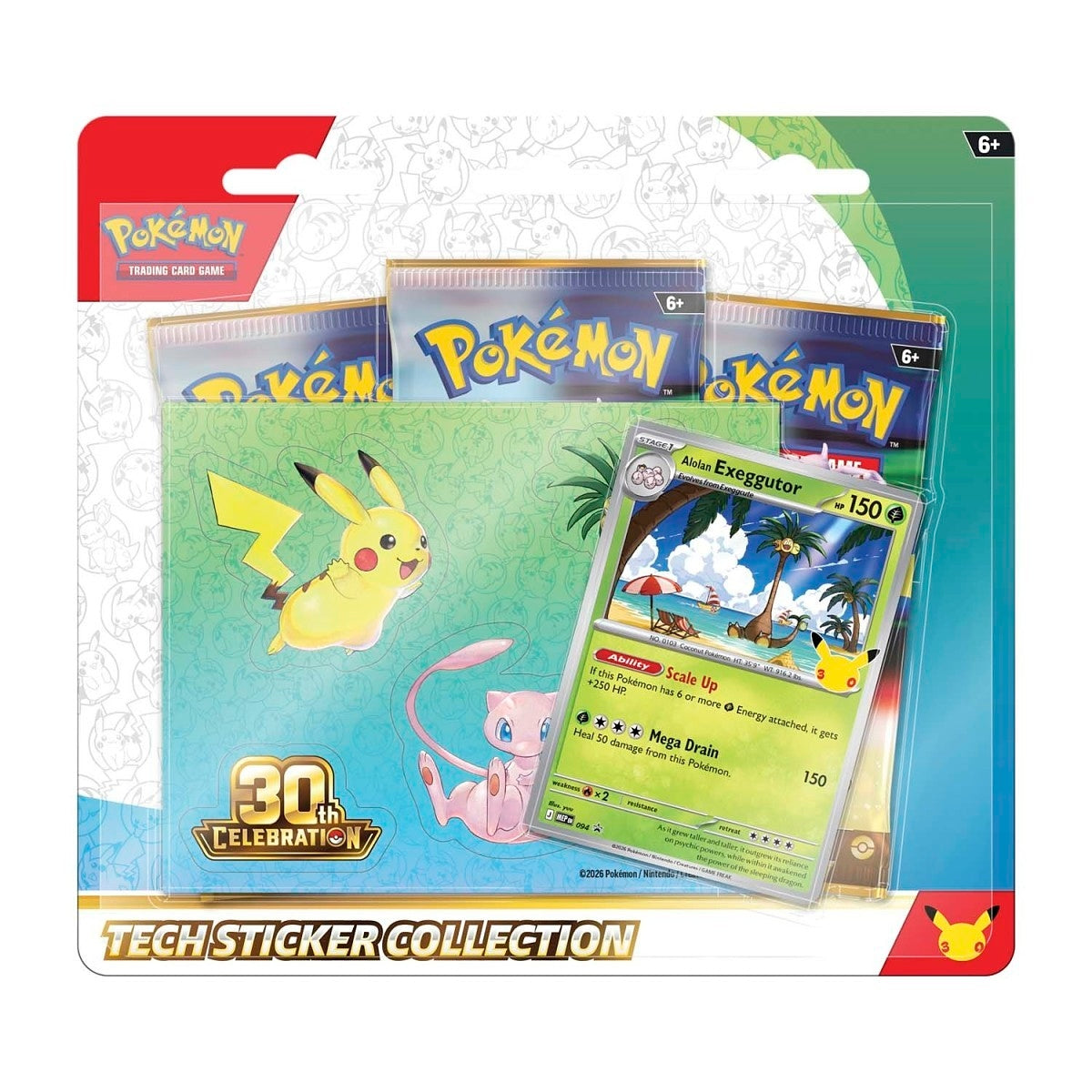 Pokémon - Mega Evolution - 30th Celebration Tech Sticker Collection (EN)