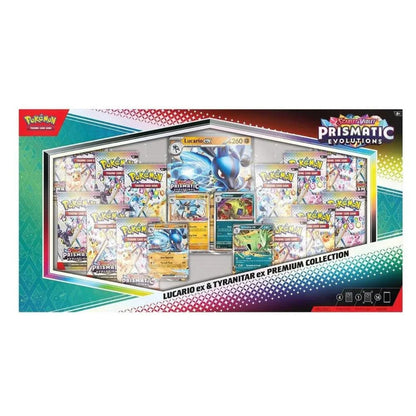 Pokémon - Scarlet & Violet - Prismatic Evolutions Lucario ex & Tyranitar ex Premium Collection (EN)