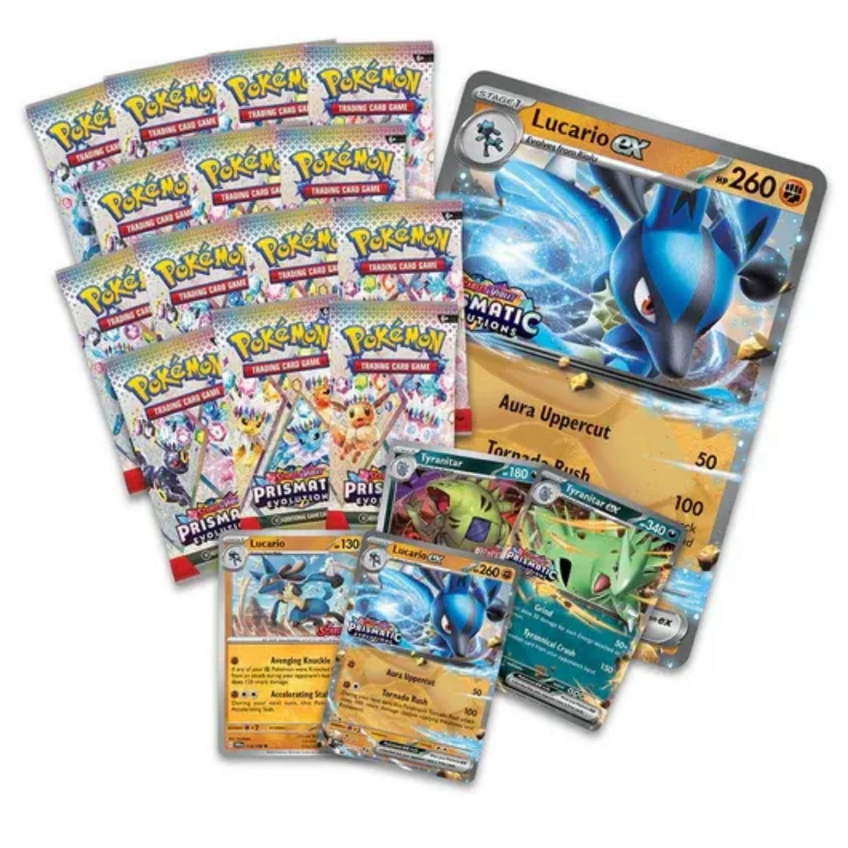 Pokémon - Scarlet & Violet - Prismatic Evolutions Lucario ex & Tyranitar ex Premium Collection (EN)